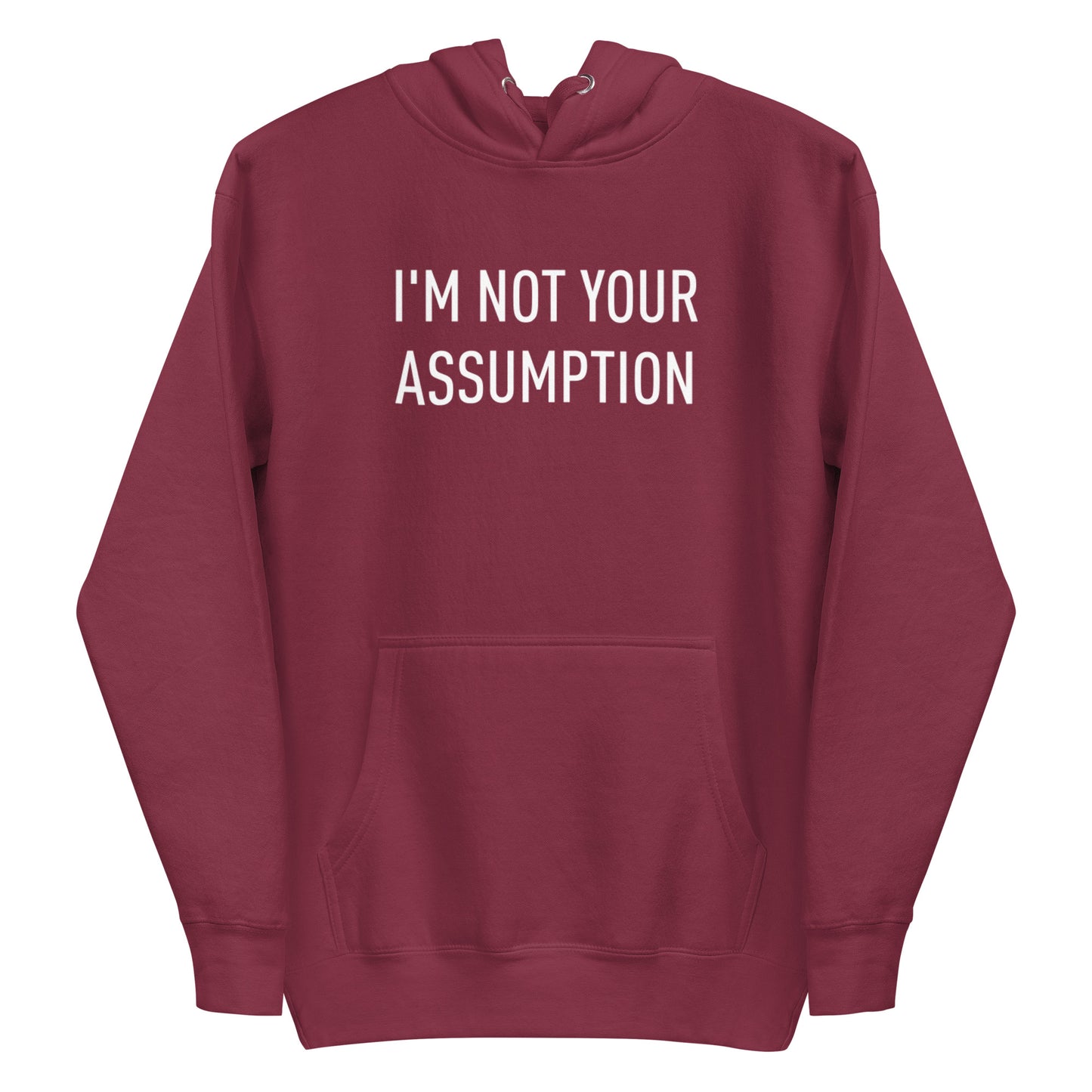 Maroon Hoodie w/ White Logo Print