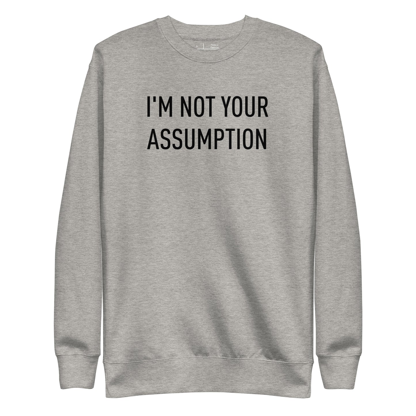 Light Grey LS Sweatshirt w/ Black Logo Print