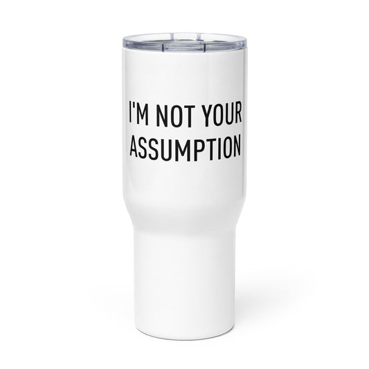 Travel mug with a handle
