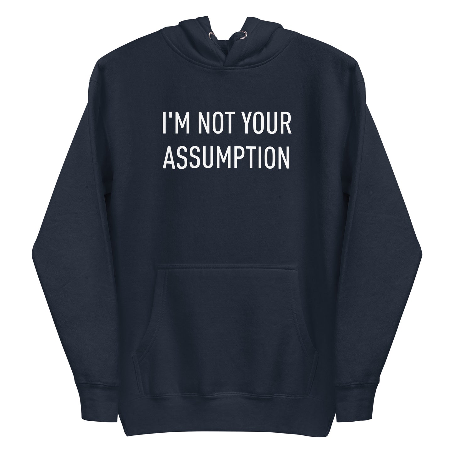 Blue Hoodie w/ White Logo Print