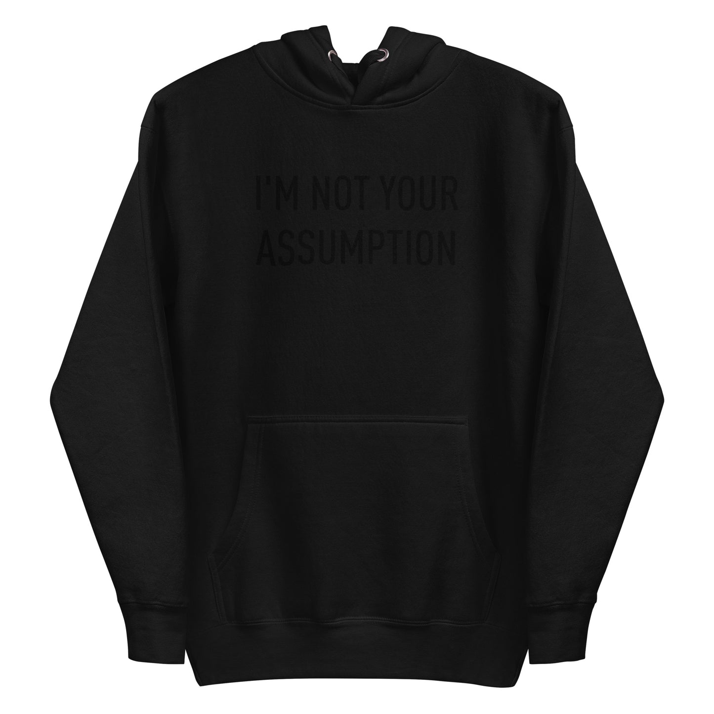 Black Hoodie w/ Black Logo Print