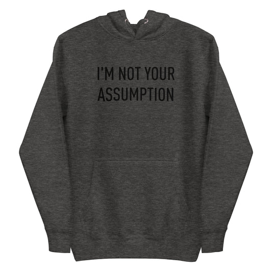 Dark Grey Hoodie w/ Black Logo Print